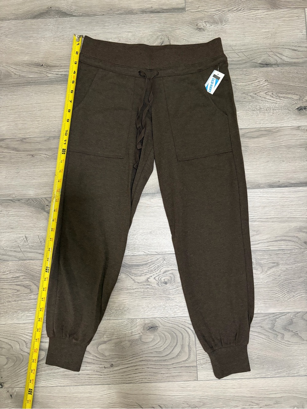 Old Navy Dark Brown Knit Jogger Pants with Drawstring